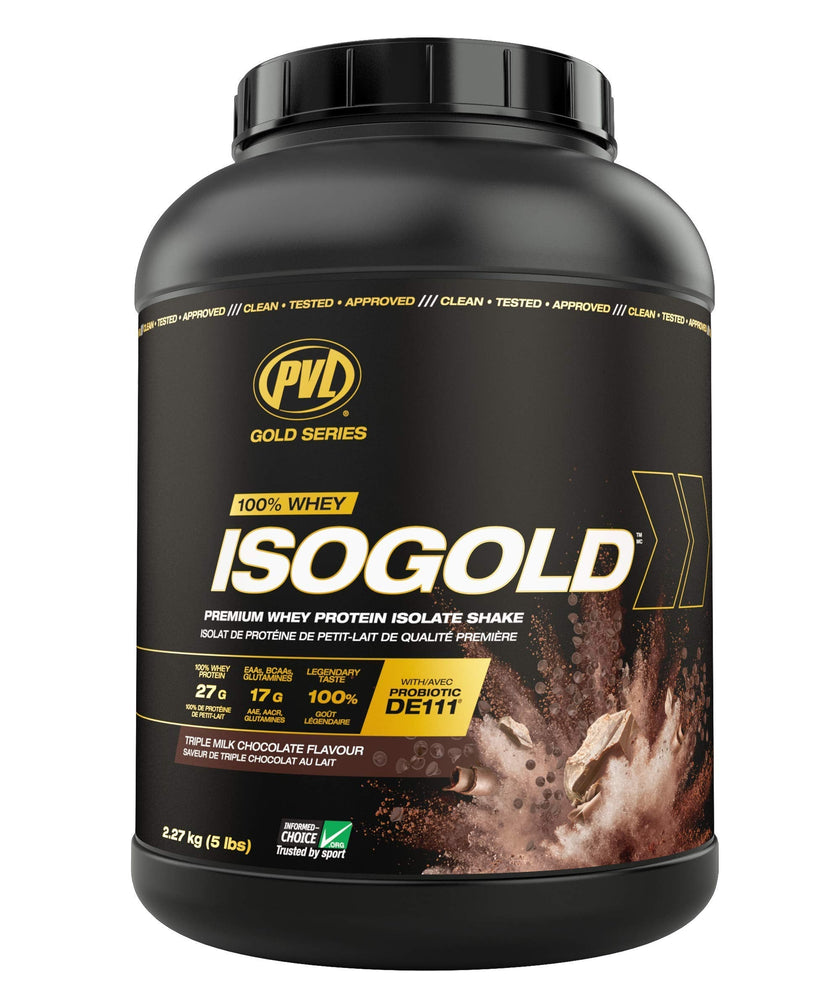 PVL ISOGOLD – Grass Fed - Premium Isolate 100% Whey Protein Shake (2.27 kg (Pack of 1), Chocolate) 🍁 All In One Marketplace Canada