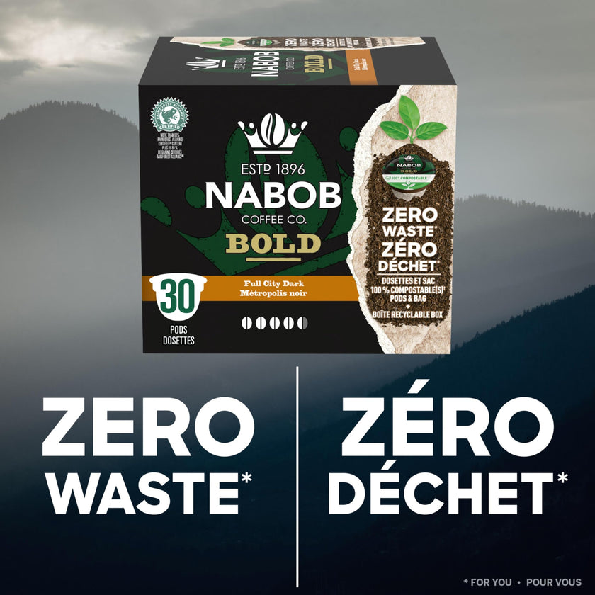 Nabob Full City Dark Coffee 100% Compostable Pods, 292g Box 🍁 All In One Marketplace Canada
