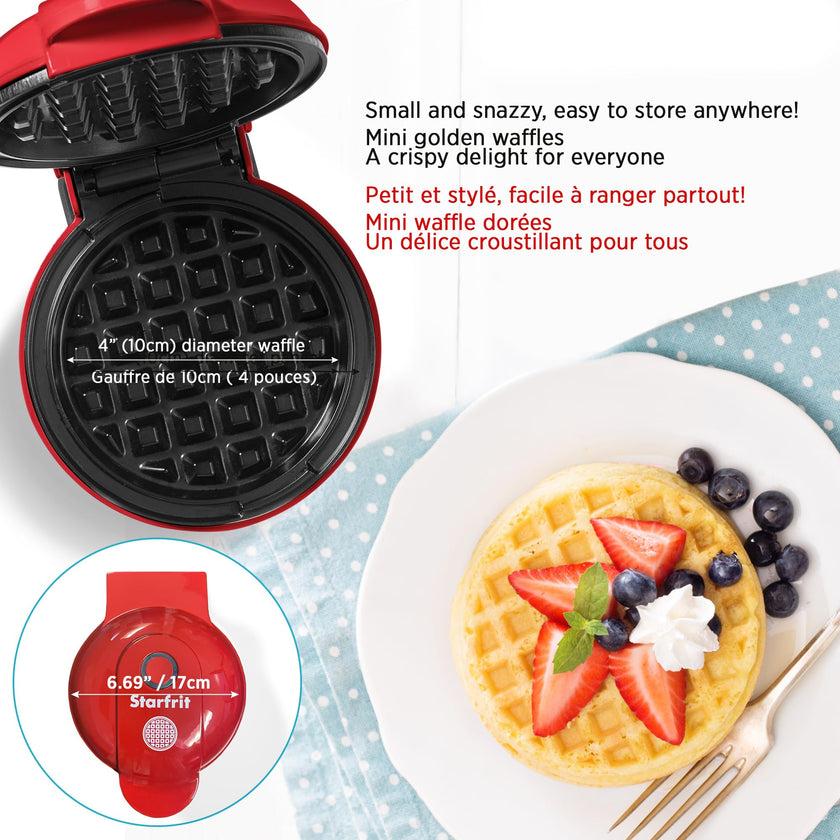Starfrit Electric Mini Waffle Maker - 4