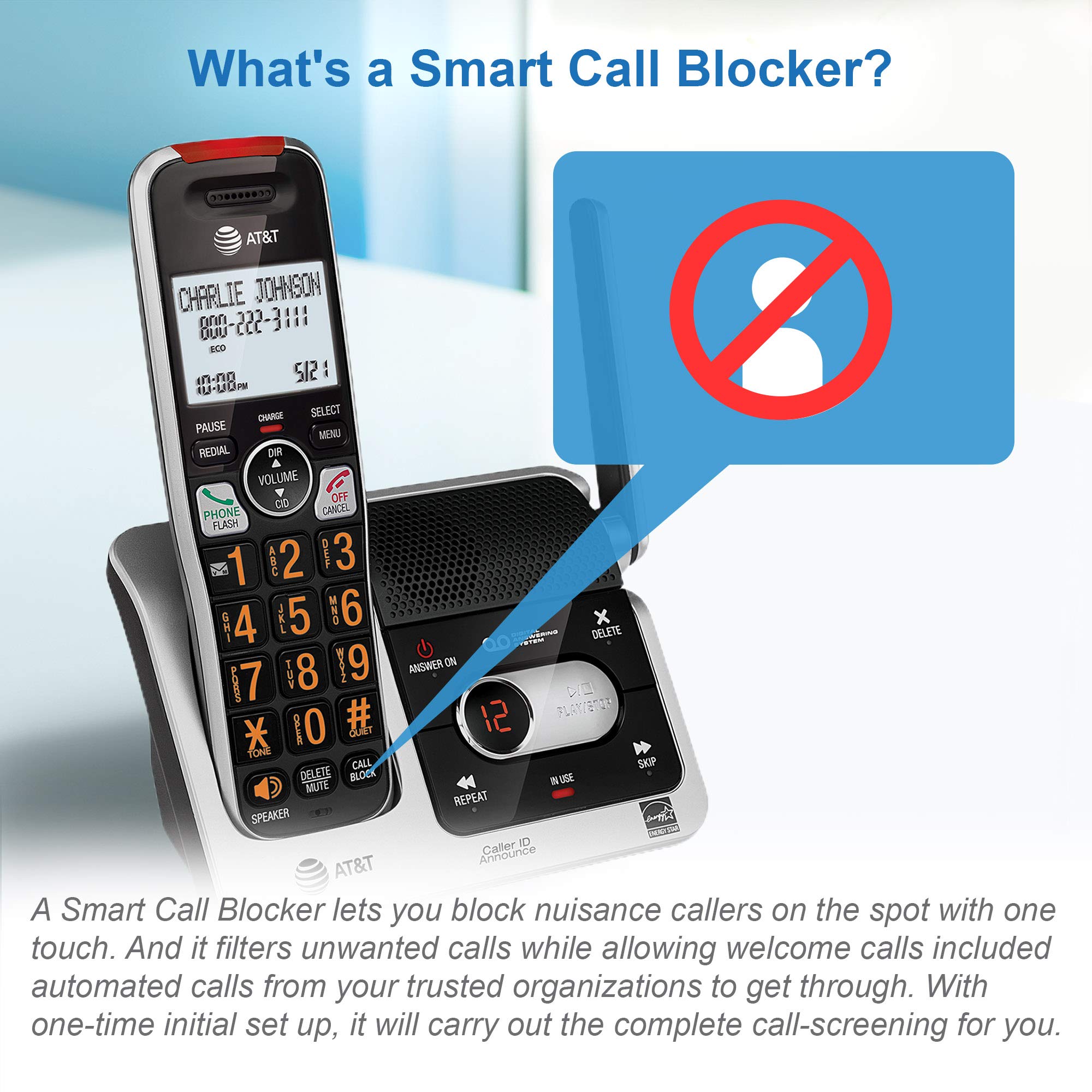 AT&T BL102-4S 4-Handset Cordless Phone with Answering System, 2