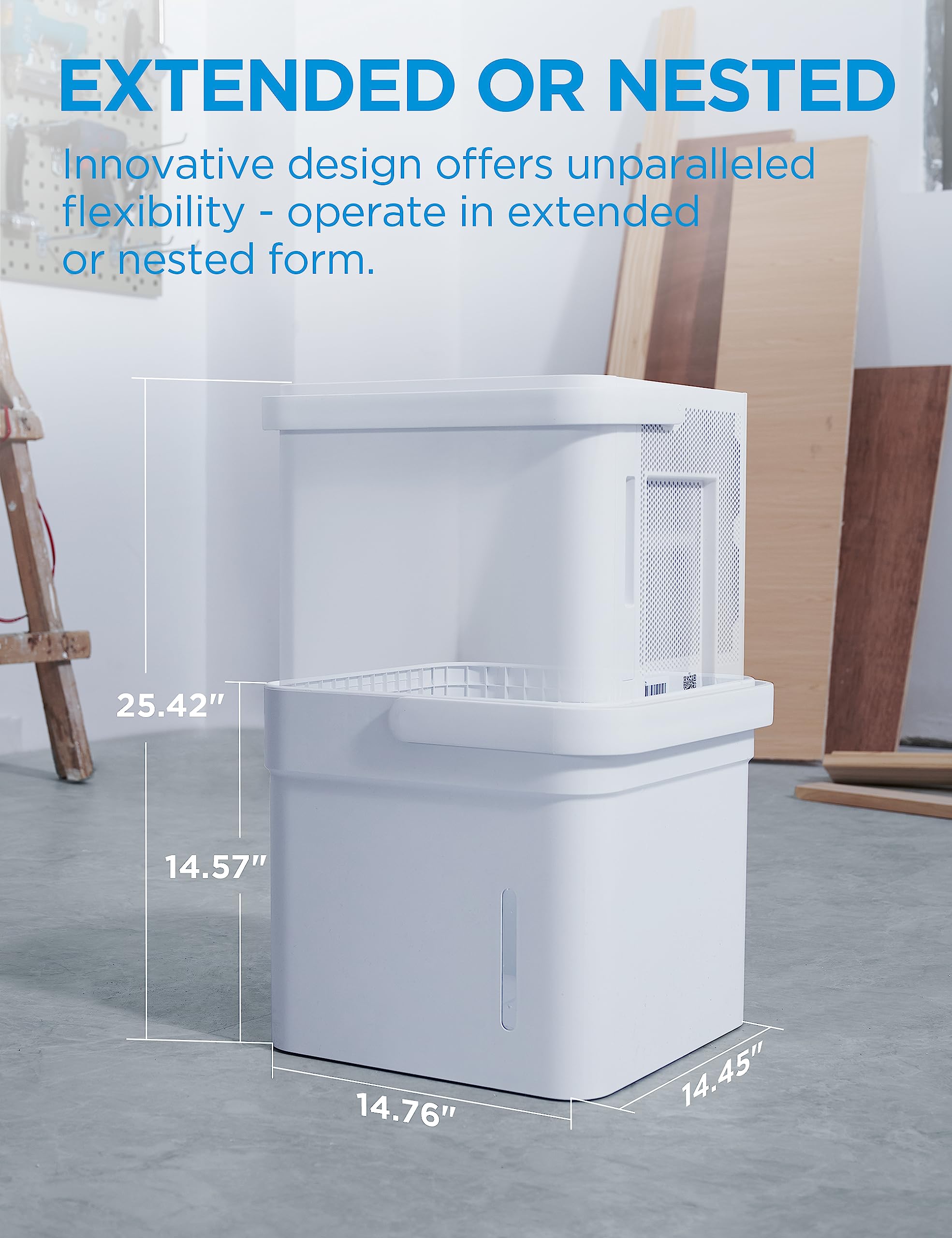 Midea Cube 20 Pint Dehumidifier for Basement and Rooms at Home for up to 1,500 Sq. Ft., Smart Control, Works with Alexa (White), Drain Hose Included, ENERGY STAR 2025 🍁 All In One Marketplace Canada