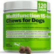 Deley Naturals Dog Multivitamins Chewable - 15 in 1 Dog Vitamins and Supplements for Immune System, Skin, Joint Support & Digestion - Multivitamin with MSM, Glucosamine & Chondroitin for All Ages 🍁 All In One Marketplace Canada