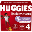 Huggies Size 4 Diapers, Little Movers Baby Diapers, Size 4 (22-37 lbs), 66 Count 🍁 All In One Marketplace Canada