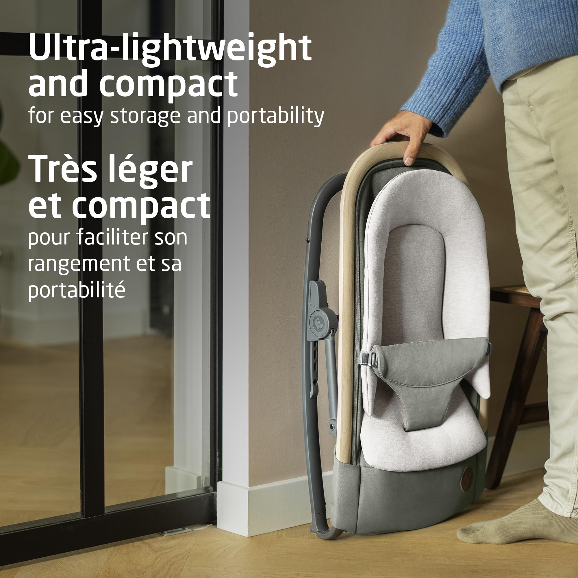 Maxi-Cosi 2-in-1 Kori Rocker, folds flat, travel, washable fabrics, Classic Green 🍁 All In One Marketplace Canada