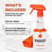 WHOOSH! Screen Shine Pro 500 ml Refillable OLED TV Screen Cleaner, Safe & Streak Free Electronic Cleaner for Laptop, Monitor, MacBook, Camera Cleaning Kit with 37 x 37 cm Microfiber Cloth 🍁 All In One Marketplace Canada