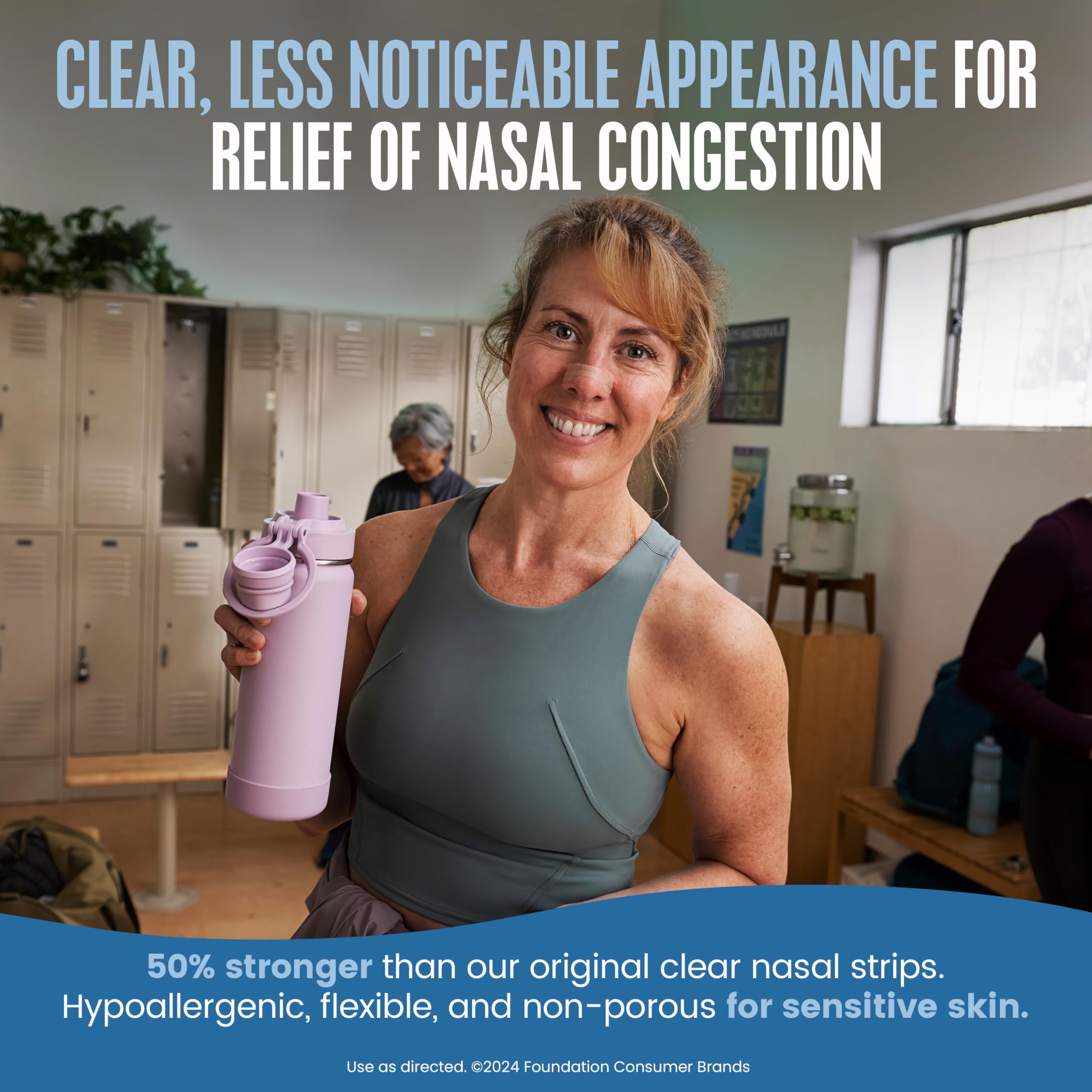 Breathe Right Nasal Strips, Extra Strength, Clear, Sensitive Skin, Drug-Free Snoring Solution & Nasal Congestion Relief Caused by Colds & Allergies, Nightly Sleep, 26 Count 🍁 All In One Marketplace Canada