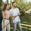 WORKPRO Garden Hose 5/8 in x 10 FT, Heavy Duty, Flexible, Lightweight Water Hose with 360° Rotation Handle, 3/4