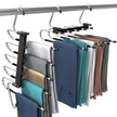Utopia Home 2 Pack Pants Hangers Space Saving - Clothes Hanger with Stainless Steel Hook & Anti-Slip Design - Closet Organizer for Jeans, Trousers, Skirts, Scarf & Slacks (Black) 🍁 All In One Marketplace Canada