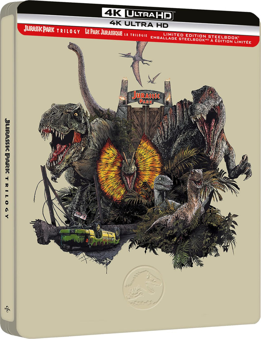 Jurassic Park Trilogy: Limited Edition Steelbook - 4K