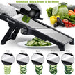 Blamovo Mandoline Slicer for Kitchen, Vegetable Mandolin Slicer with Adjustable Thickness by One-Knob Control, Veggie Fruit Potato Slicer Julienne, with Safety Gloves 🍁 All In One Marketplace Canada