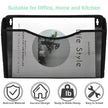 EASEPRES 3 Pack Mesh Wall Mounted File Holder Organizer Metal Hanging Vertical Paper Mails Rack Storage Wire Single Document Filling Holder Pocket for Office and Home, Black 🍁 All In One Marketplace Canada