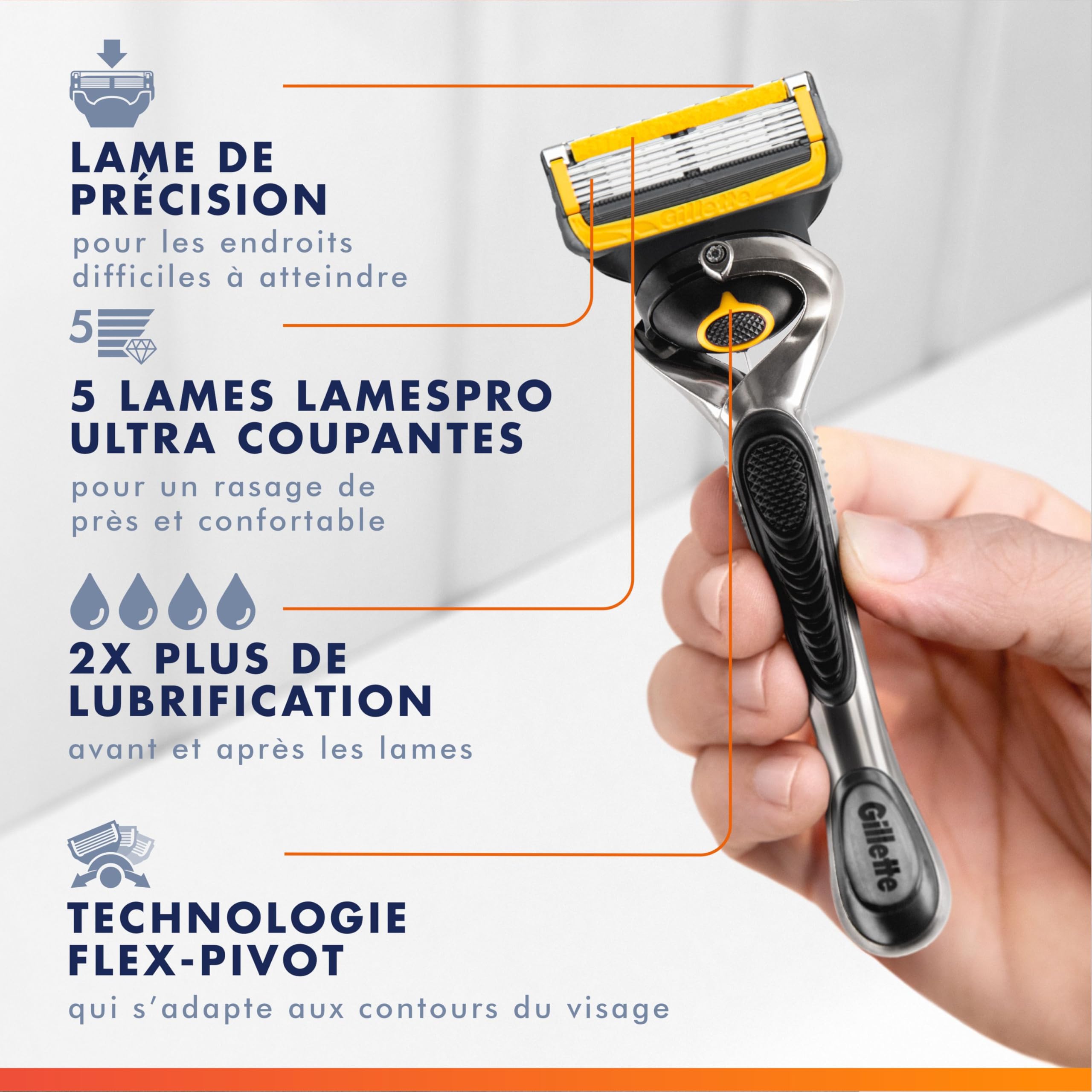 Gillette - ProGlide Shield Men's Razor, 1 Handle and 4 Refills 🍁 All In One Marketplace Canada