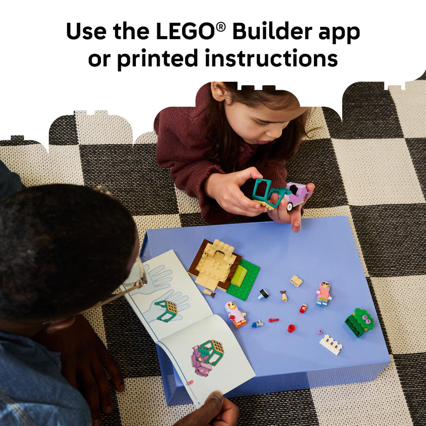 LEGO Bluey Grannies with Bingo and Bluey - Building Toy for Girls & Boys, Ages 4+ - Toddler Car & Playset with 2 Characters - Gift for Birthdays - 11216 🍁 All In One Marketplace Canada