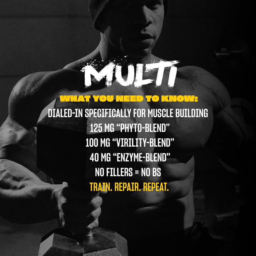 MUTANT Multi Vitamins - Men's Multivitamin for Hardcore Athletes & Body Builders, Supports Muscle Function, Energy Metabolism, Immune Health with 70 Vitamins Minerals Antioxidants (60 Caplets, CA) 🍁 All In One Marketplace Canada