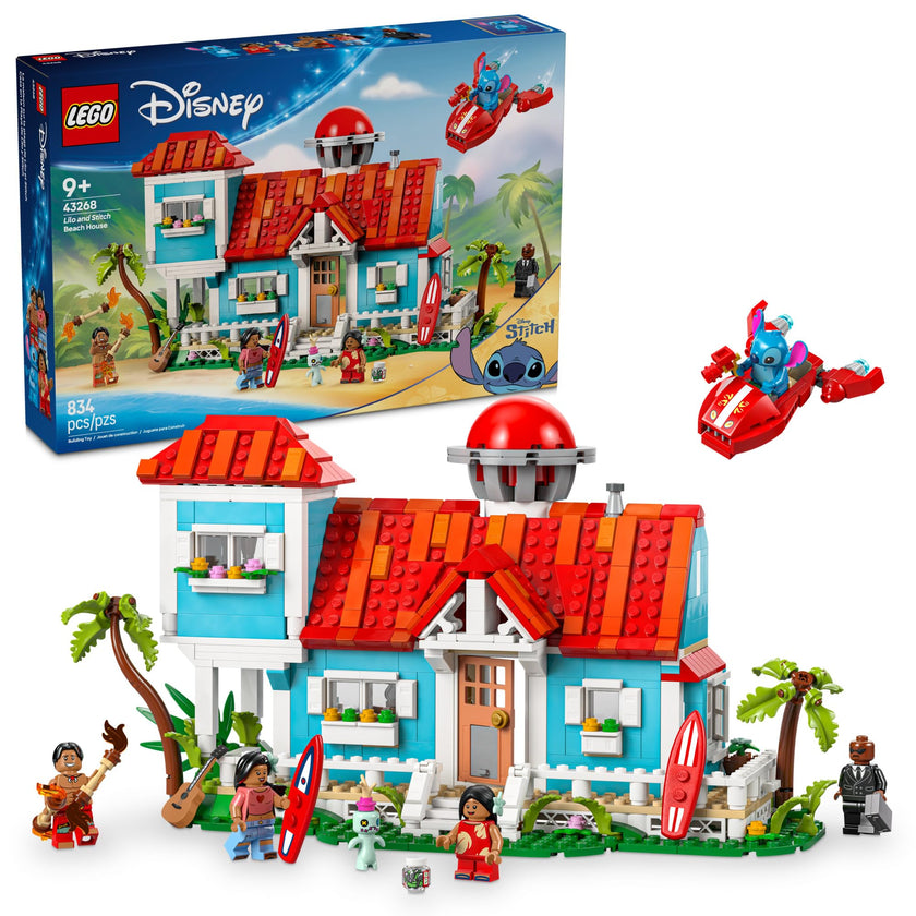 LEGO Disney Lilo and Stitch Beach House Toy - Building Playset for Kids, Girls and Boys, Ages 9+ - Includes 5 Minifigures - Disney Gift Idea for Fans of Lilo & Stitch Movie - 43268 🍁 All In One Marketplace Canada