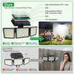 Solar Motion Sensor Light Outdoor, 2500LM 286 LED Solar Outdoor Lights with Power Display & Mode Indicators - 6500K Adjustable 3-Head Flood Light, IP65 Waterproof for Garden, Garage, Yard - 2 Pack 🍁 All In One Marketplace Canada