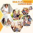 Lunch Bag for Women & Men Adult Insulated Lunch Box, Small Leakproof Cooler Food Lunch Containers Reusable High Capacity Lunch Tote Bags for Work, Travel, Outdoor 🍁 All In One Marketplace Canada