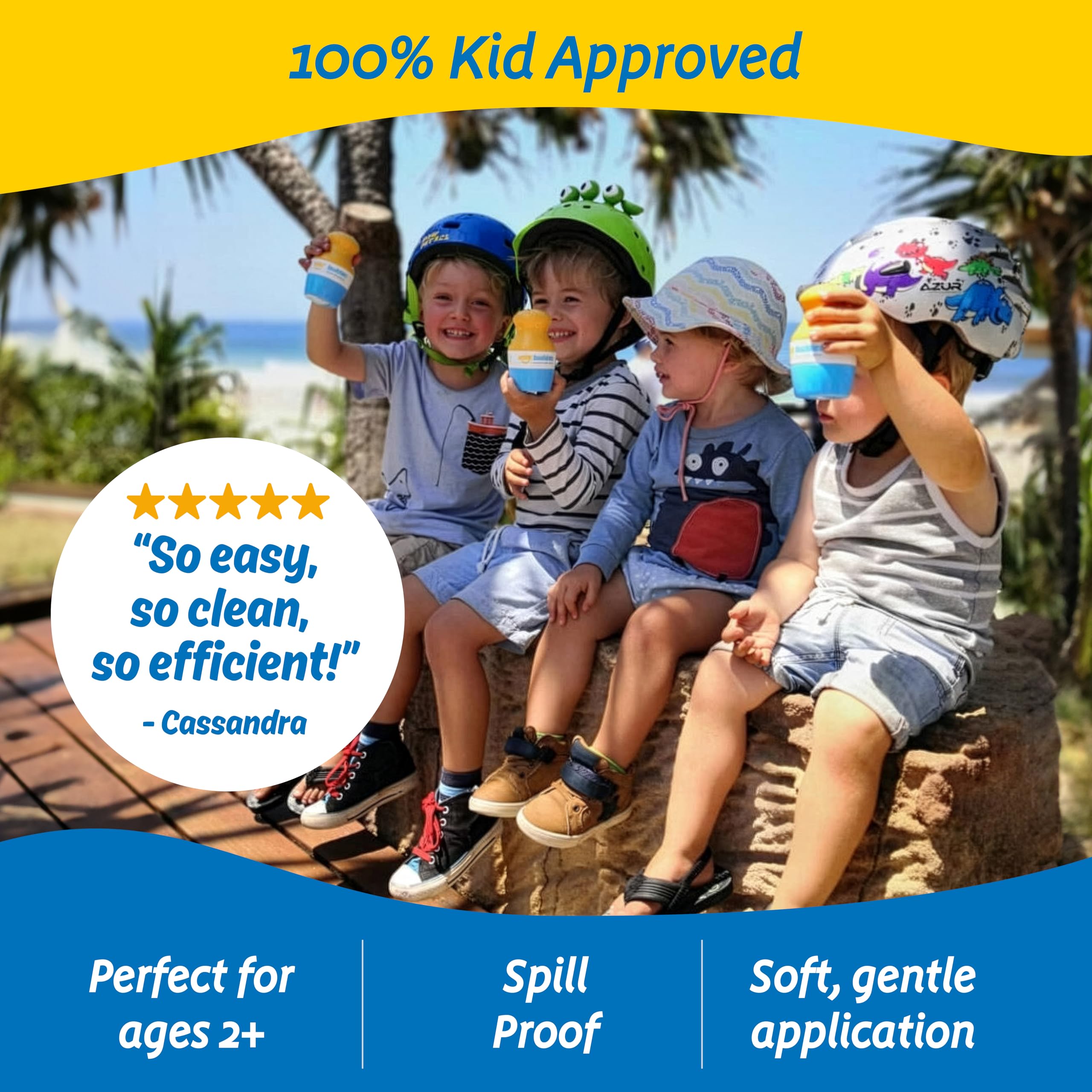 Solar Buddies Sunscreen Applicator - Single Pink - Refillable Roll on Sponge Sunscreen, Suncream & Lotion Applicator For Kids, Adults & Families - Holds 3.4fl oz, Perfect Size for Travel 🍁 All In One Marketplace Canada