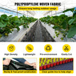 Happybuy 6FT×300FT Weed Barrier Fabric Heavy Duty 2.4OZ, Woven Weed Control High Permeability, Geotextile Fabric for Underlayment, Polyethylene Ground Cover 🍁 All In One Marketplace Canada