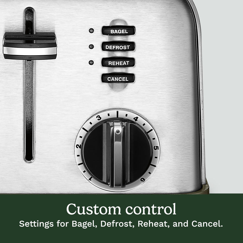 Cuisinart 4-Slice Toaster, 6-browning Levels, Brushed Silver (CPT-180C) 🍁 All In One Marketplace Canada