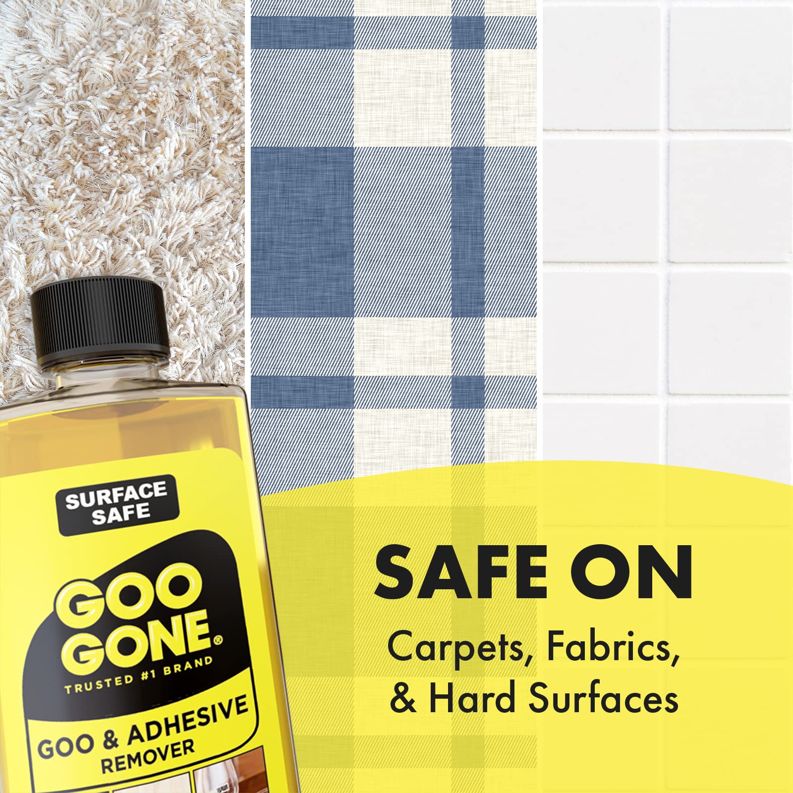 Goo Gone Adhesive Remover - 2 Pack - 8 Ounce - Surface Safe Adhesive Remover Safely Removes Stickers Labels Decals Residue Tape Chewing Gum Grease Tar Crayon Glue 🍁 All In One Marketplace Canada