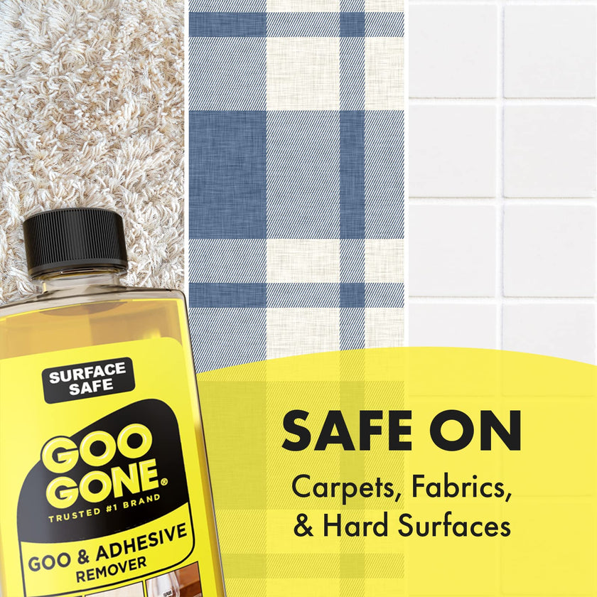 Goo Gone Adhesive Remover - 2 Pack - 8 Ounce - Surface Safe Adhesive Remover Safely Removes Stickers Labels Decals Residue Tape Chewing Gum Grease Tar Crayon Glue 🍁 All In One Marketplace Canada