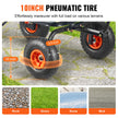 VEVOR Dump Cart, Poly Garden Dump Cart with Easy to Assemble Steel Frame, Dump Wagon with 2-in-1 Convertible Handle, Utility Wheelbarrow 600 lbs Capacity, 10 inch Tires 🍁 All In One Marketplace Canada