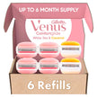 Gillette Venus Razors for Women Refills, ComfortGlide Razor Refill, White Tea + Olay, 6 Refills 🍁 All In One Marketplace Canada