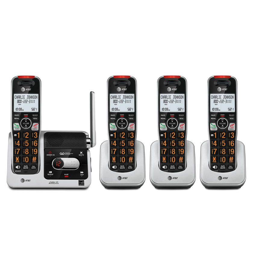AT&T BL102-4S 4-Handset Cordless Phone with Answering System, 2