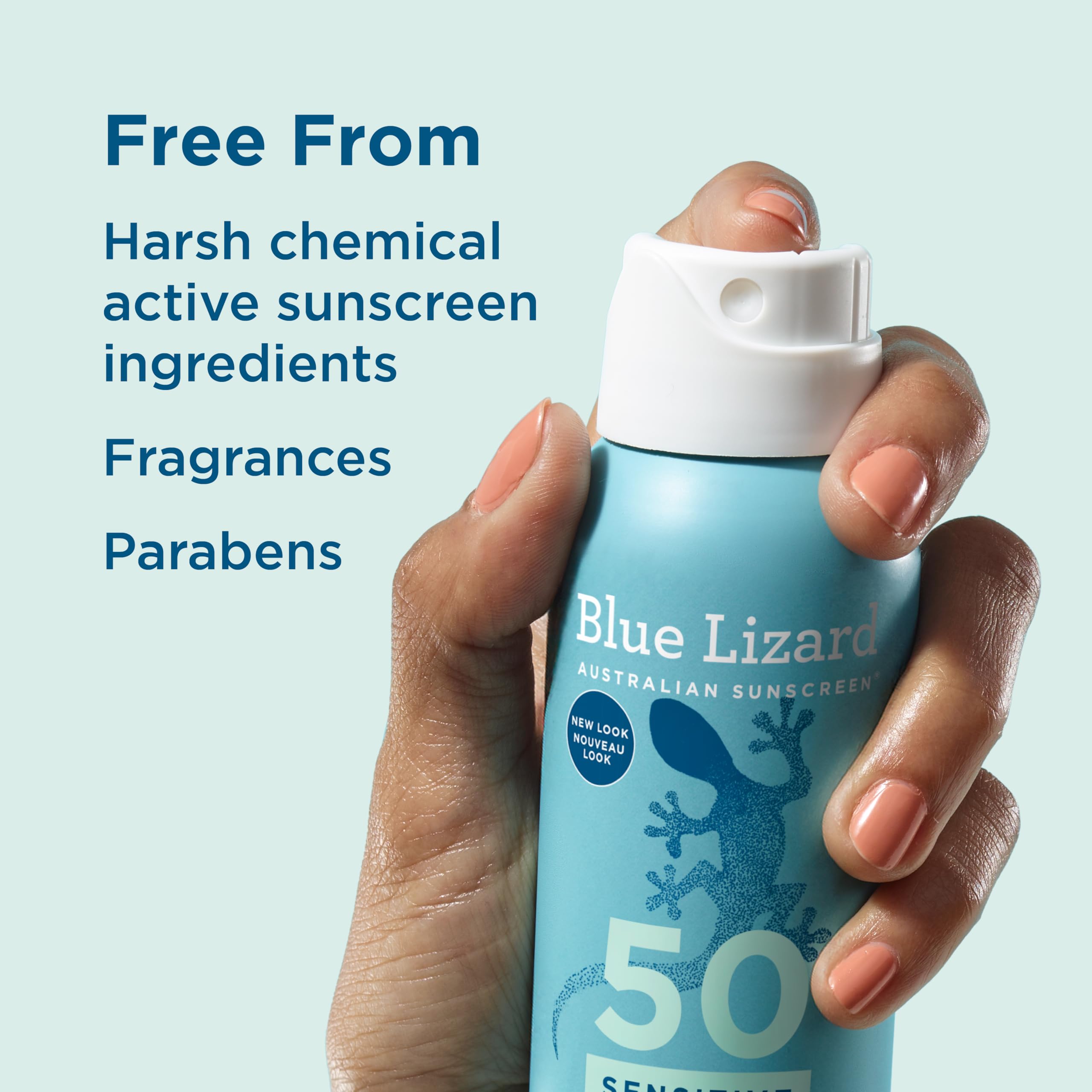 Blue Lizard Sensitive Mineral SPF 50 Spray, Broad-Spectrum UVA/UVB Protection, Water-Resistant, Zinc Oxide Formula, 142 g 🍁 All In One Marketplace Canada