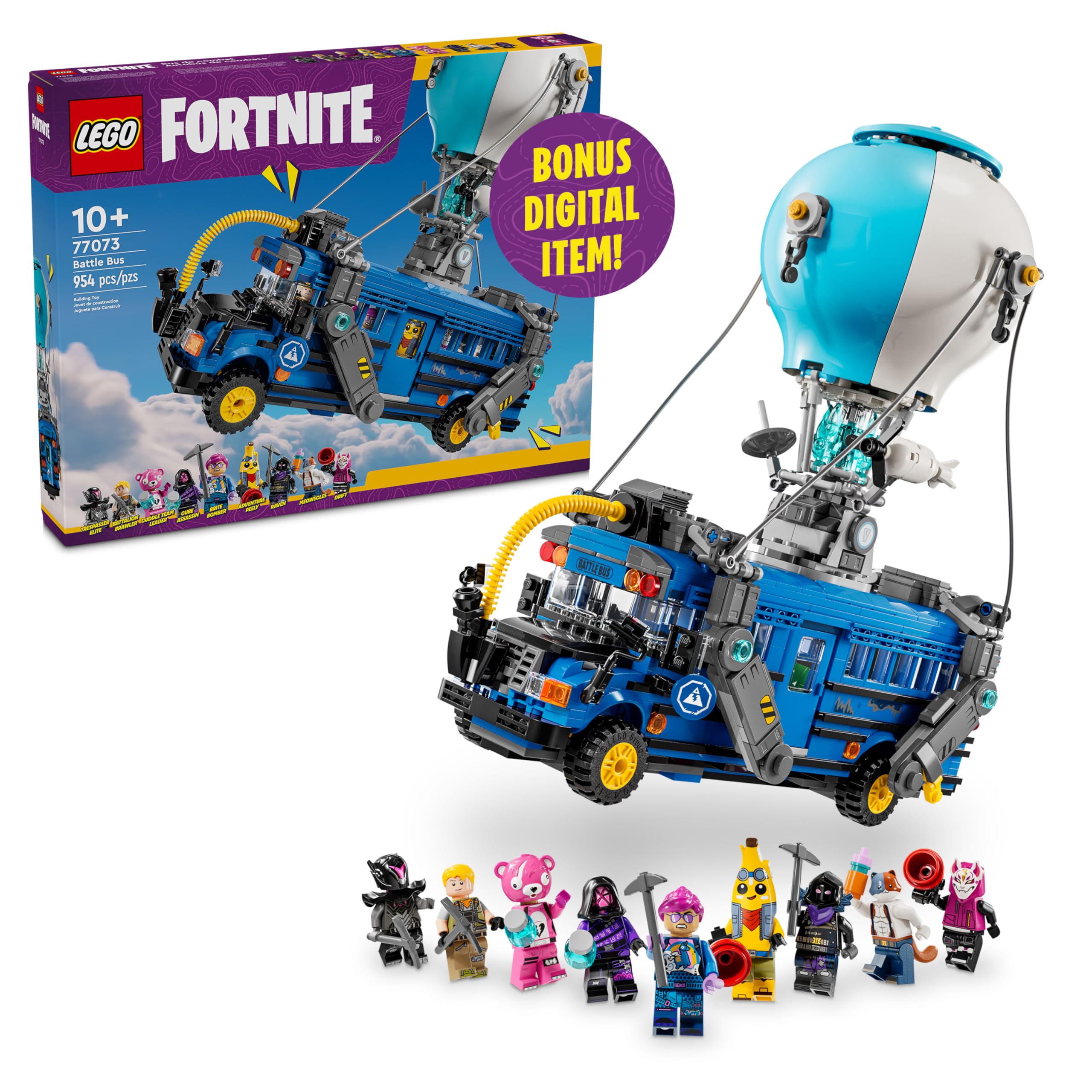 LEGO Fortnite Battle Bus Building Toy - Collectible Fortnite Toy for Kids, Boys & Girls, Ages 10+ - Pretend Play Set with 9 Minifigures from Video Game - Gift for Birthdays - 77073 🍁 All In One Marketplace Canada