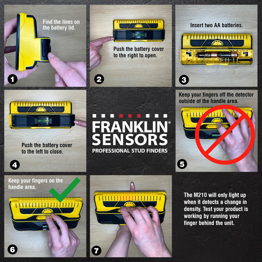 Franklin Sensors ProSensor M210 Stud Finder with 13-Sensors, Wood & Metal Stud Detector/Wall Scanner, Live Wire Detection 🍁 All In One Marketplace Canada