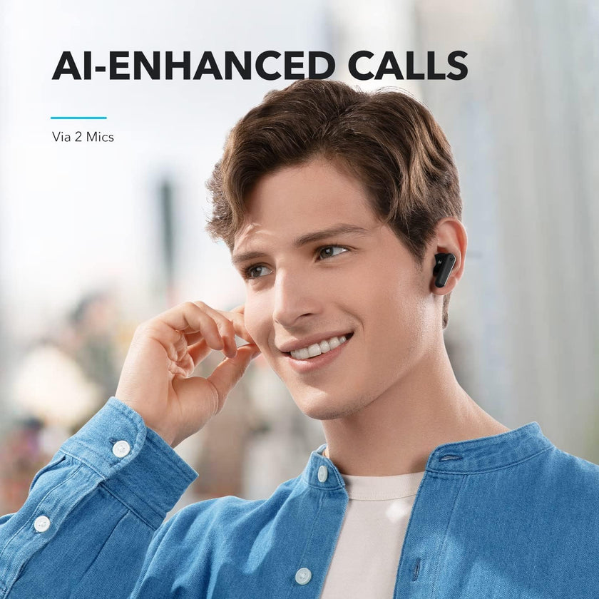 soundcore by Anker P20i True Wireless Earbuds, 10mm Drivers with Big Bass, Bluetooth 5.3, 30H Long Playtime, IPX5 Water-Resistant, 2 Mics for AI Clear Calls, 22 Preset EQs, Customization via App 🍁 All In One Marketplace Canada