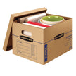 Bankers Box SmoothMove Moving Boxes with No-Tape Assembly, Lift -Off Lids And Easy-Carry Handles, 10