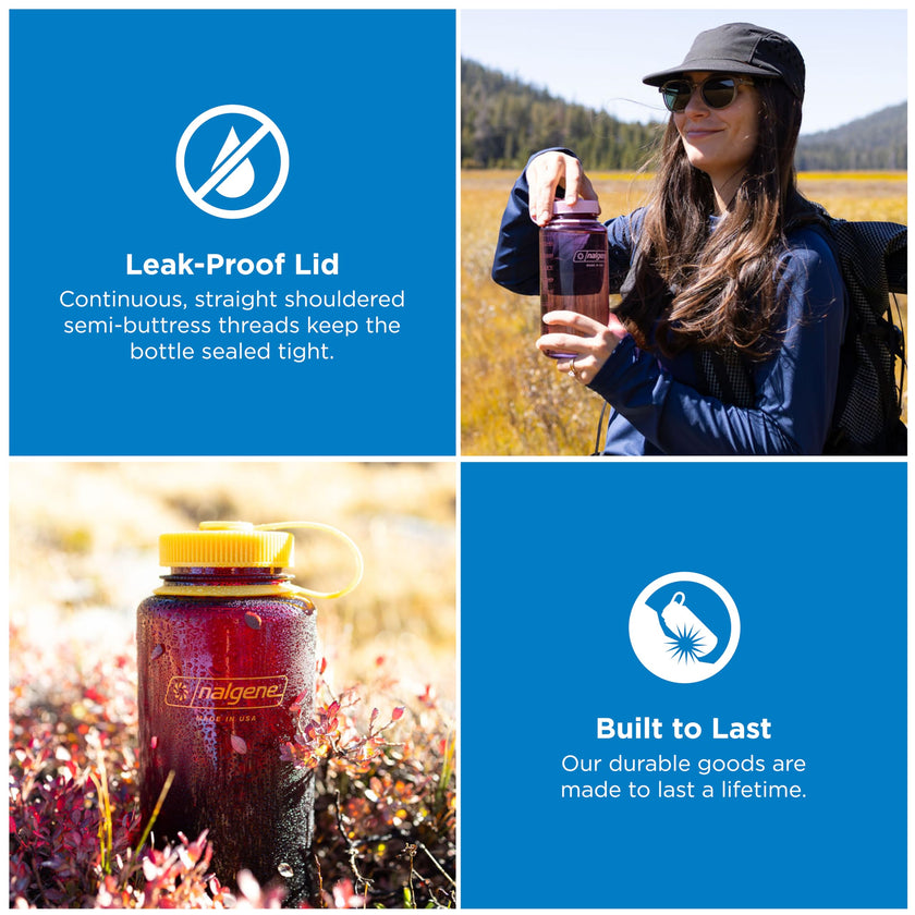 Nalgene 32 oz Wide Mouth Water Bottle, Cosmo w/Platinum 🍁 All In One Marketplace Canada