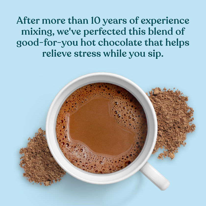Four Sigmatic Calm Mushroom Cacao Mix | Organic Instant Cacao with Organic Reishi Mushroom Powder | Supports Calm & Relaxation | Drink it or Bake with it | Vegan, Gluten-Free, Dairy-Free | 10 Count 🍁 All In One Marketplace Canada