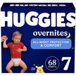 Overnight Diapers Size 7 (41+ lbs), 68 Ct, Huggies Overnites Nighttime Baby Diapers 🍁 All In One Marketplace Canada
