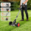 21V Cordless Weed Wacker for Thick Weeds, Lawn & Yard, 3-in-1 String Trimmer/Edger/Brush Cutter with 2 Batteries, 4 Blades & Wheels, 90° Pivot Head, Adjustable Height, Lightweight Easy for Homeowners 🍁 All In One Marketplace Canada