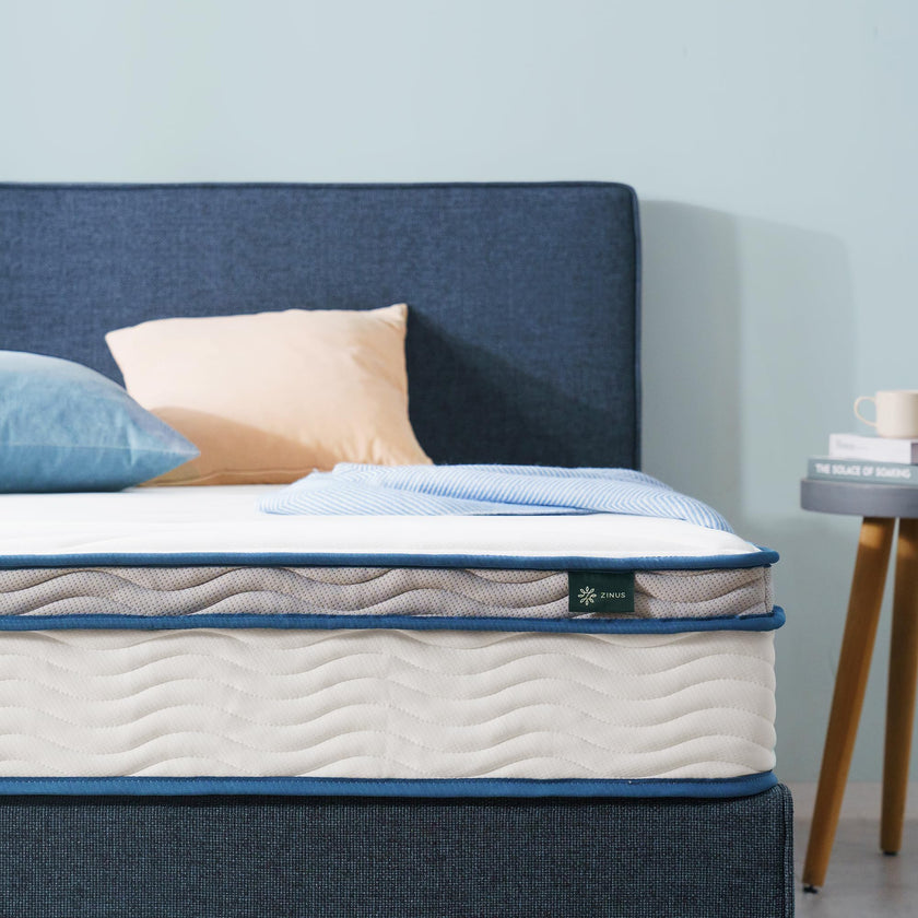 Zinus 8 Inch Spring Sensation Hybrid Mattress [New Version], Twin XL, Fiberglass Free, Medium Firmness, Durable Support, Certified Safe Foams & Fabric, Mattress in A Box 🍁 All In One Marketplace Canada