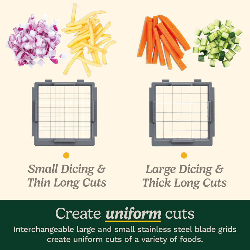 Cuisinart PrepExpress® Vegetable & Fruit Box Dicer/Chopper with Small & Large Blade Grids for Quick & Easy Food Preparation, Comes with a 4-Cup Collection Container (CTG-00-VFCC) 🍁 All In One Marketplace Canada