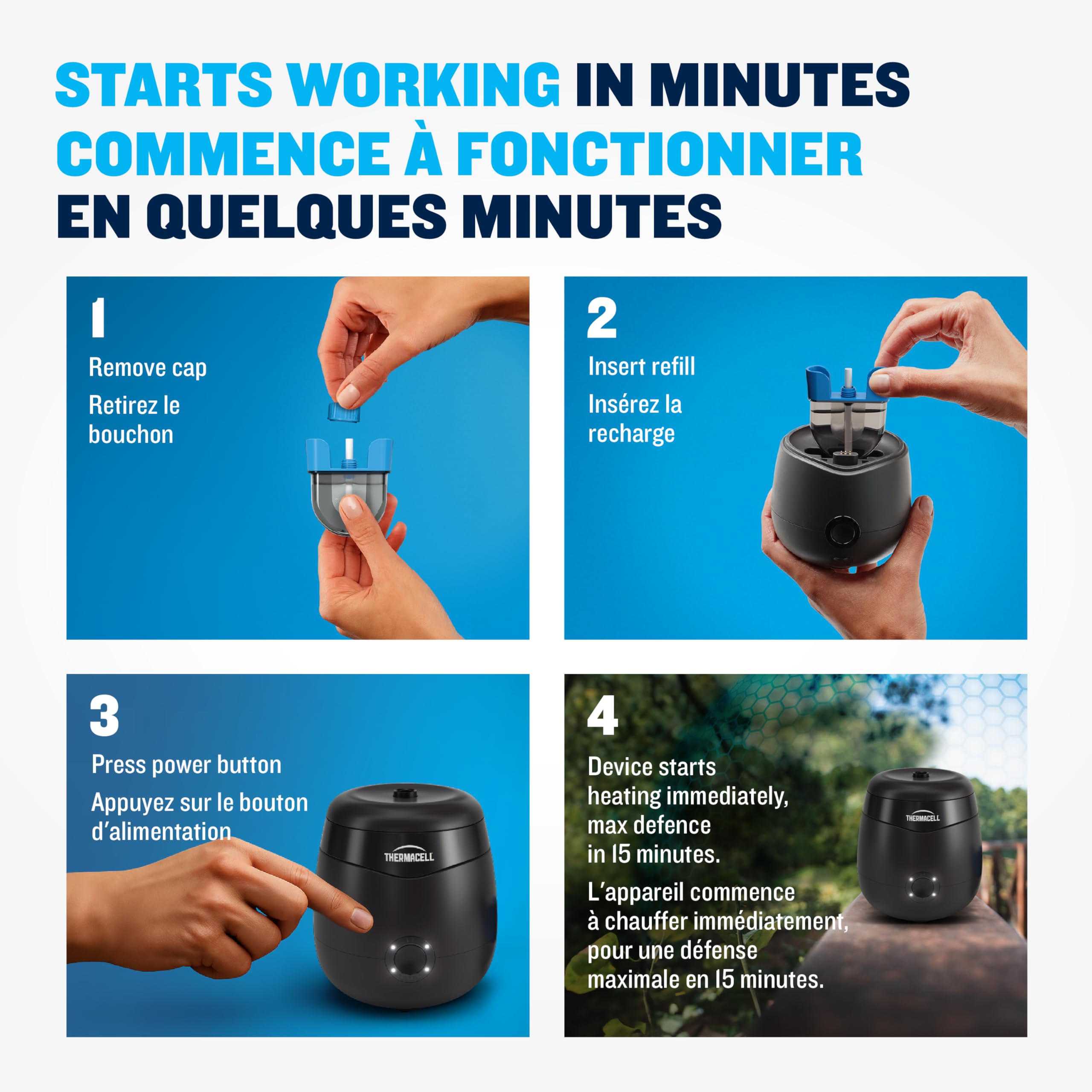 Thermacell Mosquito Rechargeable Repeller Refills; 72 Hours; Compatible with Thermacell E-Series & Radius Only; 20 Foot (6 m) Mosquito Repellent Zone; Deet Free Bug Spray Alternative; Scent Free … 🍁 All In One Marketplace Canada