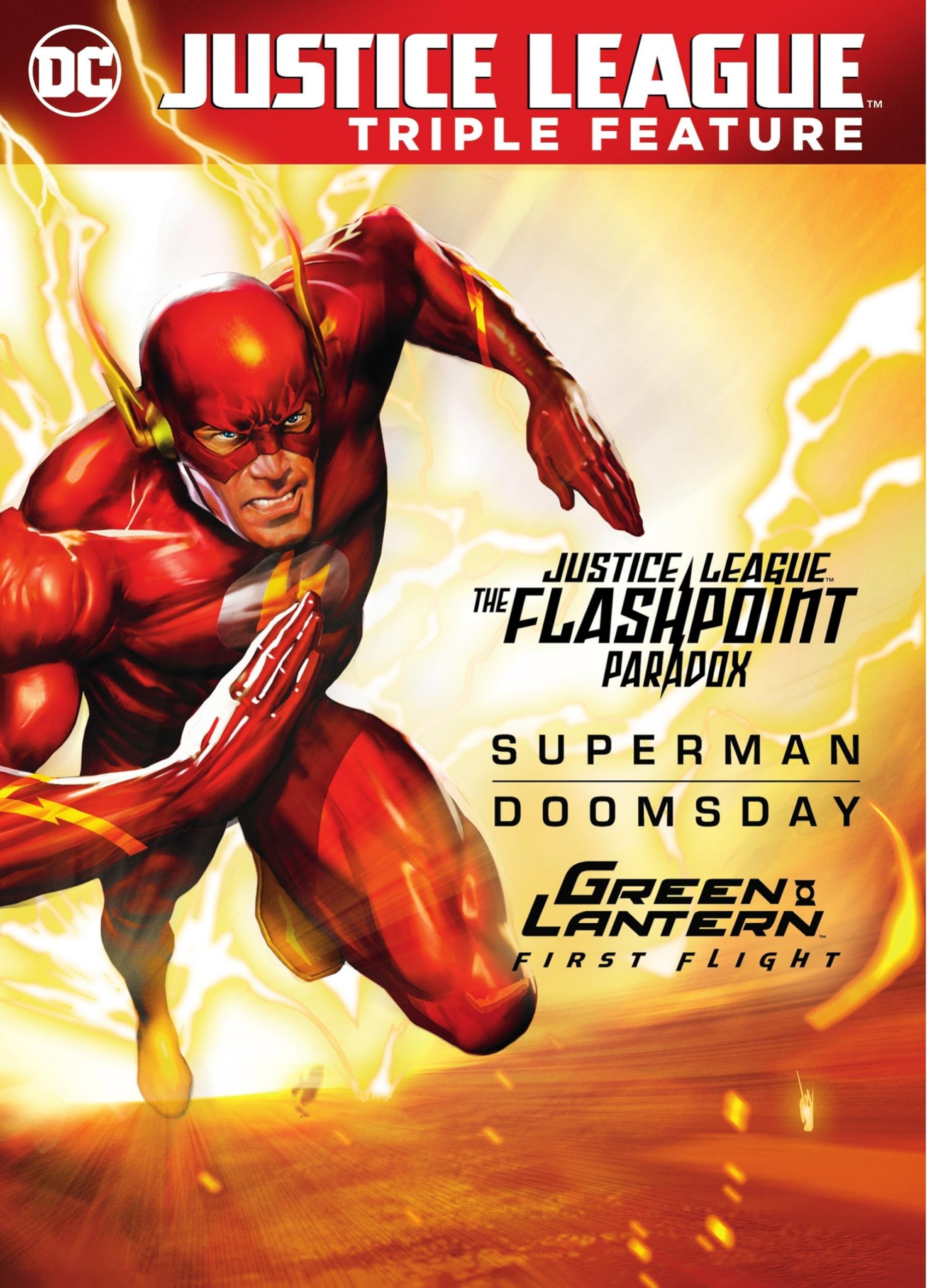 Justice League: Flashpoint Paradox / Superman Doomsday / Green Lantern: First Flight - DVD (Used)
