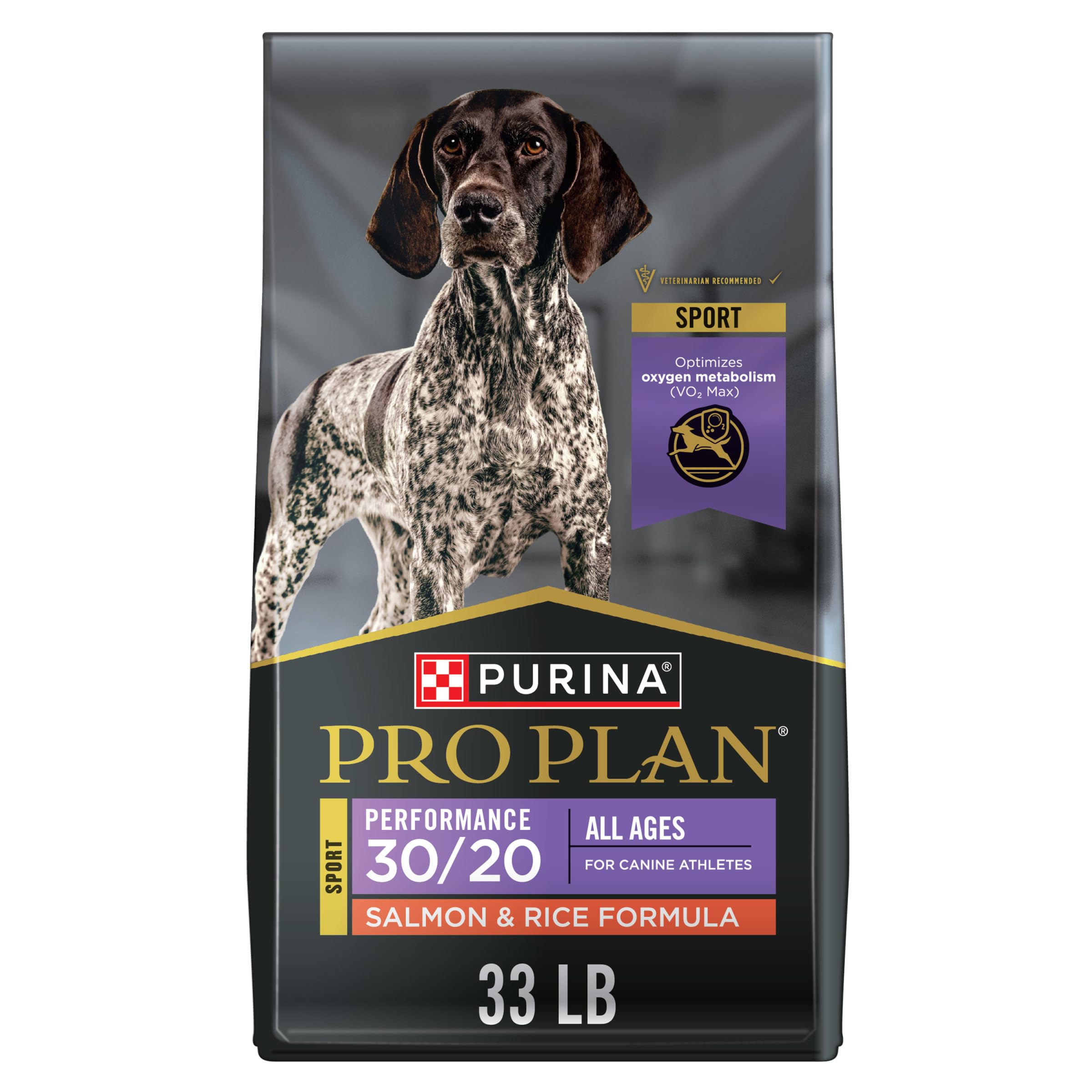 Purina Pro Plan Dry Dog Food, Sport, Performance 30/20 Salmon and Rice Formula, 33-Pound Bag, Pack of 1 🍁 All In One Marketplace Canada