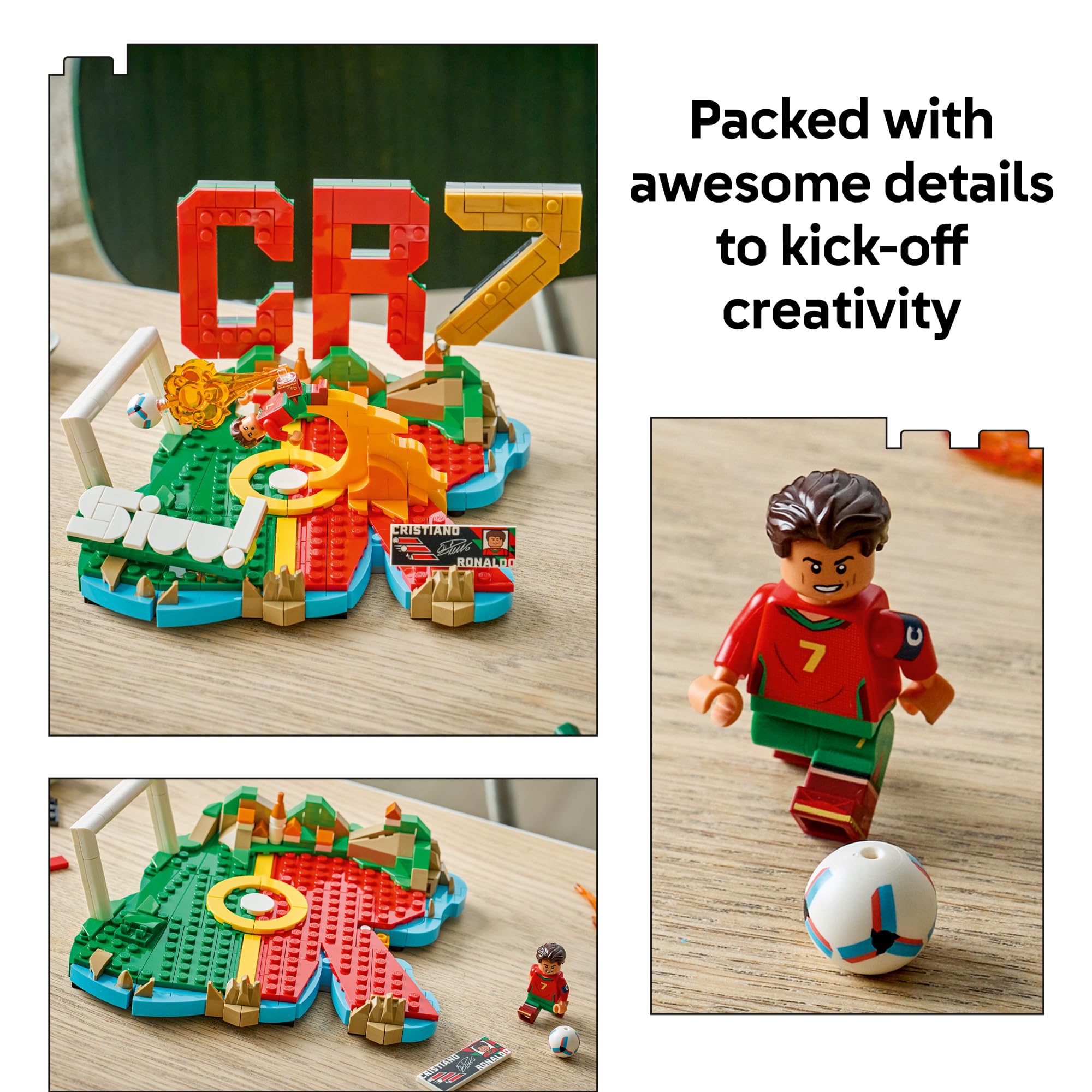 LEGO Editions Cristiano Ronaldo – Soccer Highlights - Building Set for Boys & Girls, Ages 10+ - Collectible Soccer Gift with Plaque - Kids Bedroom or Shelf Decor - 43012 🍁 All In One Marketplace Canada