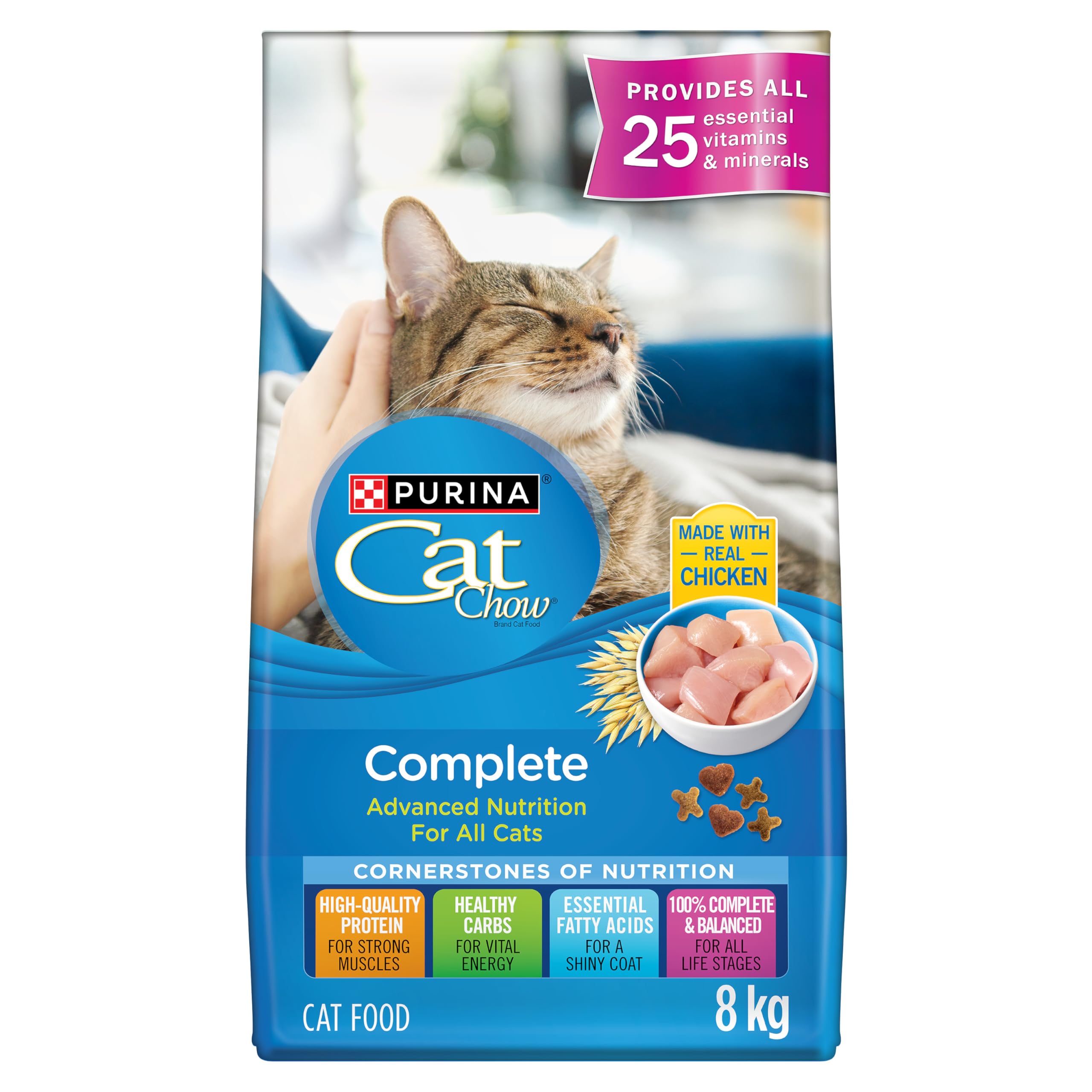 Cat Chow Complete Dry Cat Food, Real Chicken - 8 kg Bag 🍁 All In One Marketplace Canada