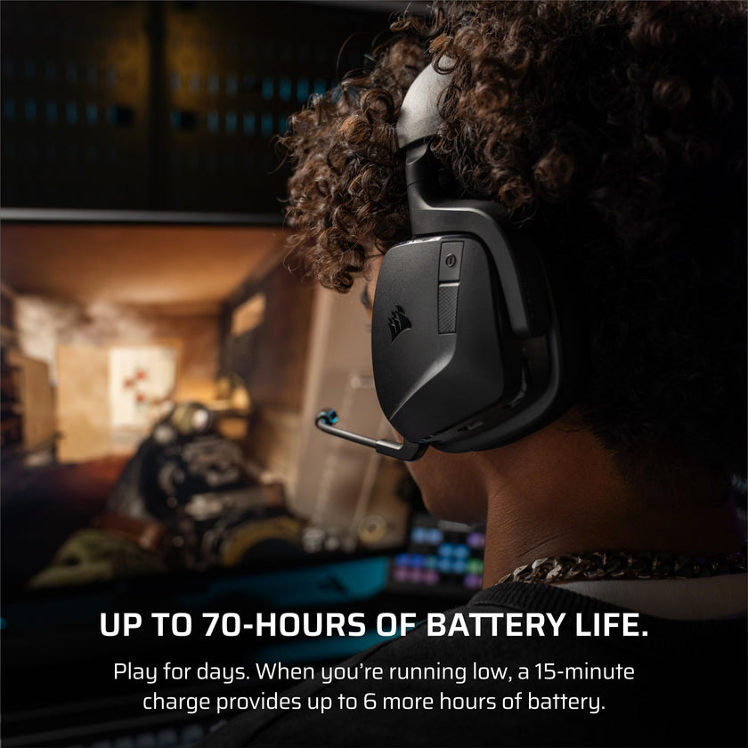 CORSAIR Void v2 Wireless Gaming Headset with Bluetooth for PC, PS5, PS4, Switch, Mobile – Dolby Atmos, 70 Hr Battery, Dual Wireless, Lightweight, Fast Charging – Carbon 🍁 All In One Marketplace Canada
