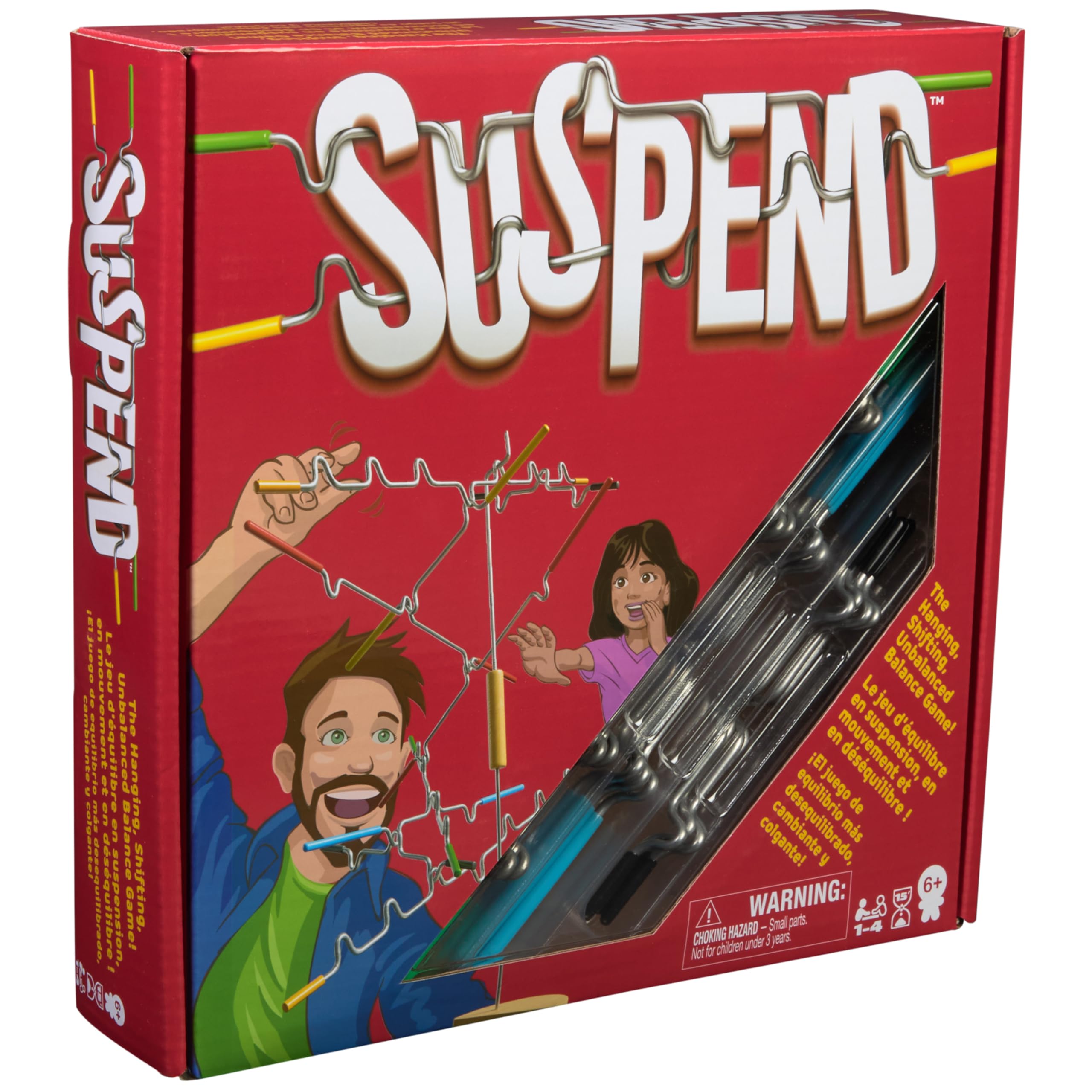 Spin Master Games, Suspend, A Balancing Family Game of Tricky Hangs & Steady Hands, Family Game Night, Learning Toy, 1-4 Players, for Ages 6 & Up 🍁 All In One Marketplace Canada