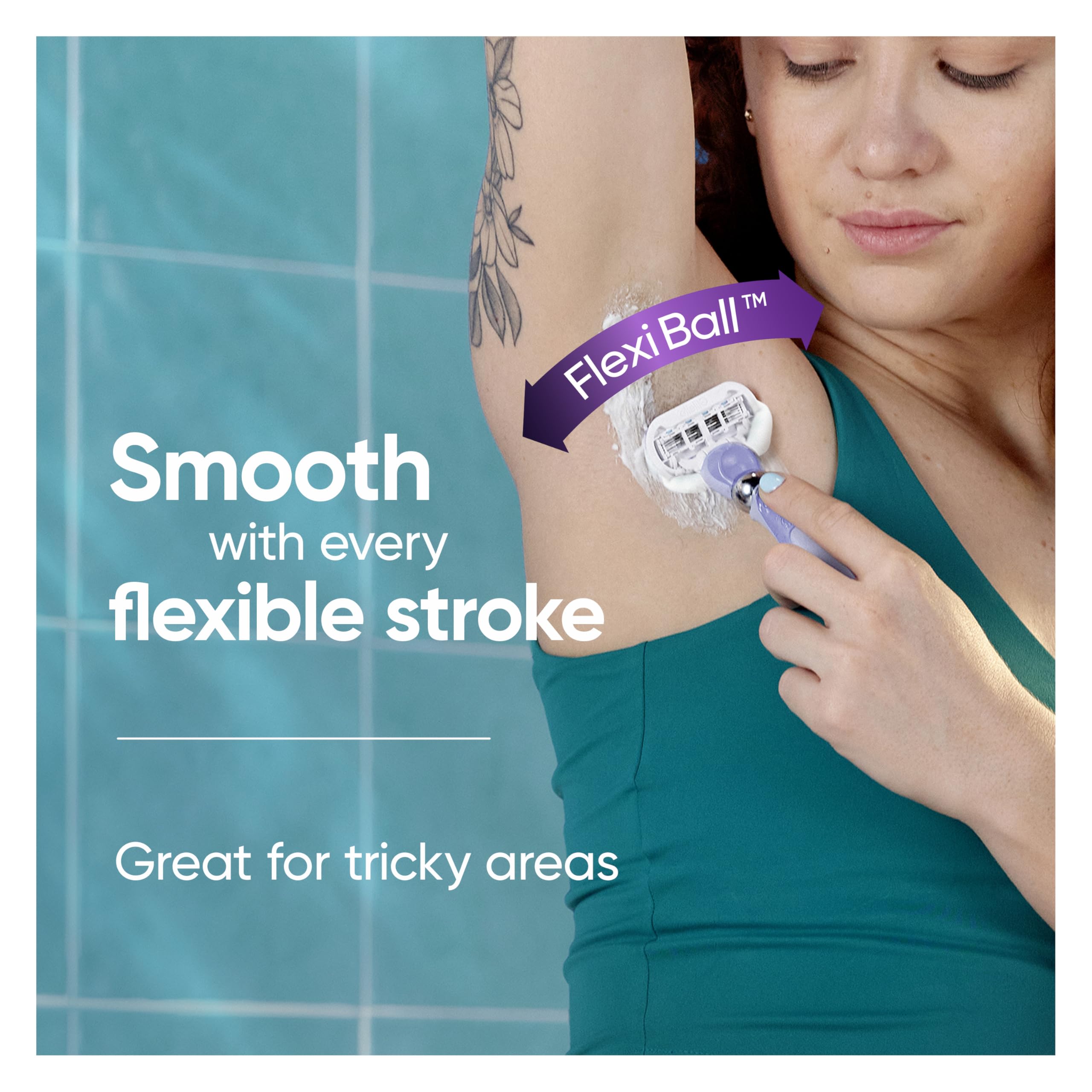 Gillette Razor for Women, Venus Razors Extra Smooth Contour, 5-Blade Cartridges, 1 Handle + 4 Refills + Pivoting Head + Shower Holder 🍁 All In One Marketplace Canada
