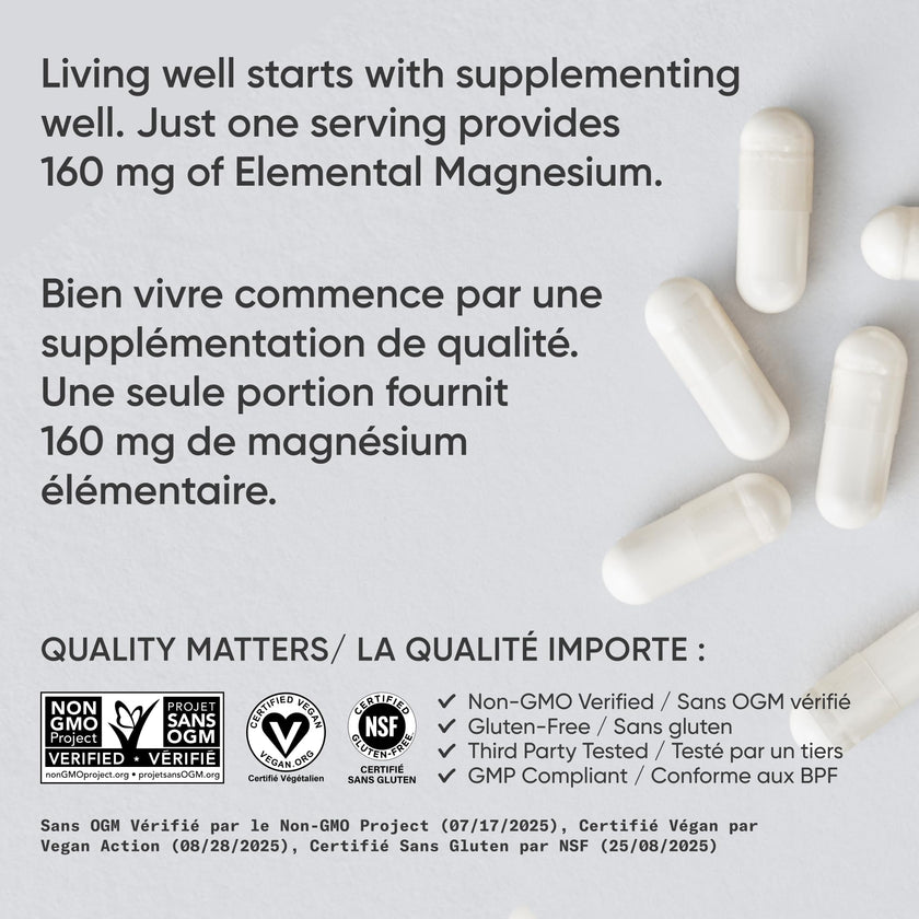 Sports Research® Magnesium Glycinate 160mg - Chelated Magnesium to Support Restful Sleep & Enzymatic Processes - Liquid Softgels - 60 Count - Non-GMO, Gluten-Free Supplement for Daily Use 🍁 All In One Marketplace Canada