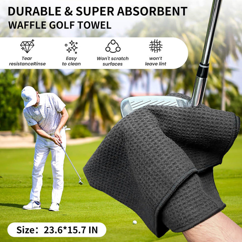 BAPOTH Golf Club Cleaner, Non-Leaking Stretchable Golf Brush with Golf Towel (60 * 40cm), Strong Bristles Golf Club Brush Can Hold 5 oz Water, Essentials Golf Accessories Gifts for Men Women 🍁 All In One Marketplace Canada